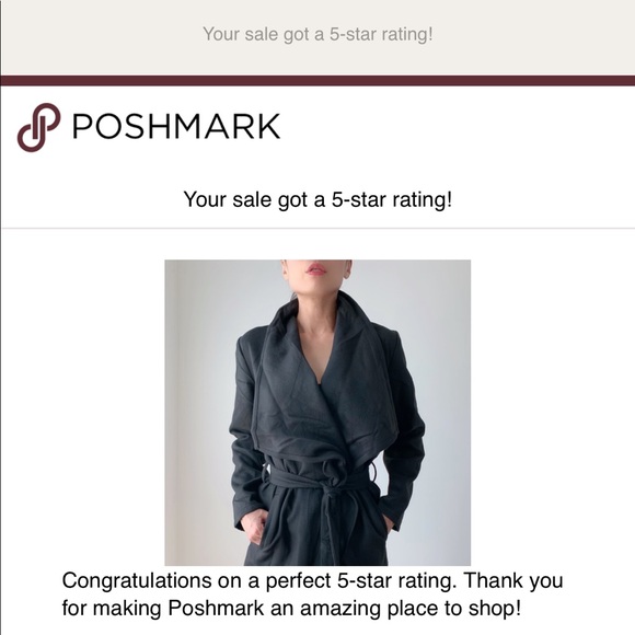 BLACK BELTED LAPEL COAT - Picture 8 of 8